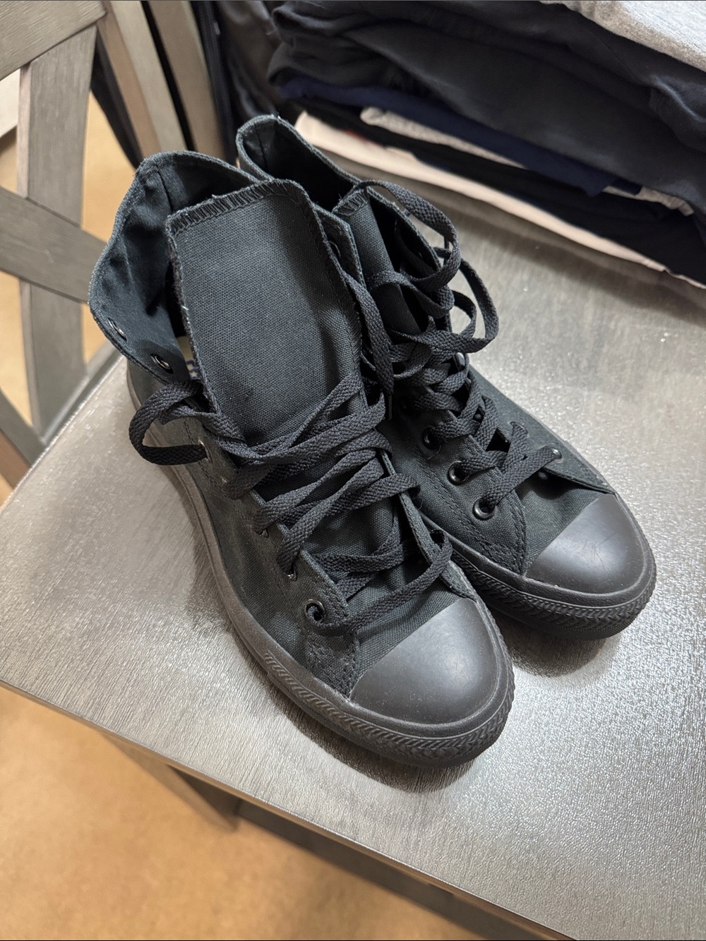 Converse Black High-Top Canvas Sneakers